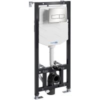 Инсталляция WasserKRAFT Aller 10TLT.010.ME.BN03 для унитаза с клавишей смыва Никель — фото 1, Инсталляции