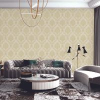 Обои Bernardo Bartalucci Carnazza Винил на флизелине (1,06*10) Бежевый, Дамаск арт-5053-2 — фото 3, Обои