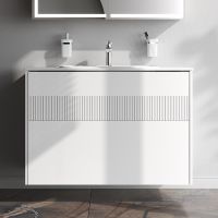 Товар: Тумба под раковину AM.PM Func 100 M8FFUX1002WM подвесная Белая матовая - фото 6 Тумба под раковину AM.PM Func 100 M8FFUX1002WM подвесная Белая матовая — фото 6, Мебель для ванной