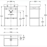 Товар: Консоль под раковину Kerama Marazzi Pro 55 PRO.55.01\BLK.M Черная матовая - фото 3 Консоль под раковину Kerama Marazzi Pro 55 PRO.55.01\BLK.M Черная матовая — фото 3, Мебель для ванной