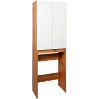 Шкаф пенал VIANT Бостон 65 VBOS645-SHSM над стиральной машиной Белый Дуб Вотан — фото 1, Мебель для ванной