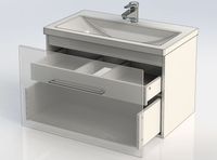 Тумба под раковину Aquanet Порто 80 195731 подвесная Белая — фото 5, Тумбы под раковину