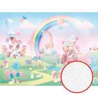 Фреска детская Ortograf Little Friends 34395 Фактура бархат FX Флизелин (4*3) Разноцветный, Мультимедия — фото 1, Фрески