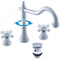 Смеситель для раковины Rav Slezak Morava retro Хром арт-MK132.5 — фото 1, Смесители для раковины