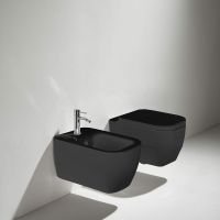 Унитаз Simas Henges HE18neromatt подвесной Черный матовый без сиденья — фото 2, Подвесные унитазы
