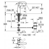 Смеситель для раковины Grohe Essence 23462DL1 Теплый закат матовый — фото 2, Смесители