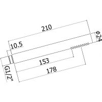 Ручной душ Paffoni Master ZDOC067HGSP Золото медовое брашированное — фото 2, Лейки для душа
