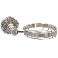 Мыльница Milacio Villena MC.900.SL / настенная / латунная / серебро / ретро — фото 1, Мыльницы