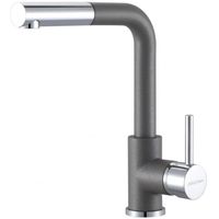 Смеситель для кухни Paulmark Kassel Ka214311-402 Серый металлик Хром — фото 1, Смесители для кухни