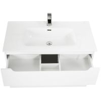 Тумба под раковину BelBagno Etna-H60 80 ETNA-H60-800-2C-SO-BL-P подвесная Bianco Lucido — фото 5, Тумбы под раковину