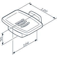 Мыльница AM.PM Gem A9034222 Черная матовая — фото 6, Мыльницы