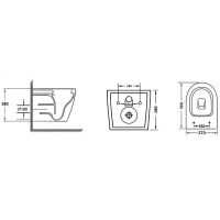 Товар: Унитаз Grossman Tornado GR-4411SQ подвесной Белый с сиденьем Микролифт - фото 7 Унитаз Grossman Tornado GR-4411SQ подвесной Белый с сиденьем Микролифт — фото 7, Унитазы