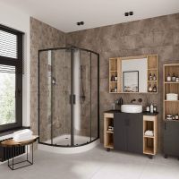 Товар: Душевой уголок Niagara Nova 80х80 NG-6886-08 BLACK профиль Черный стекло прозрачное - фото 6 Душевой уголок Niagara Nova 80х80 NG-6886-08 BLACK профиль Черный стекло прозрачное — фото 6, Душевые уголки четверть круга