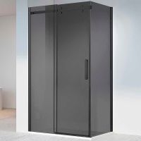 Душевой уголок Vincea Como-N 140x90 VSR-4CN9014CGB профиль Черный стекло тонированное — фото 1, Душевые уголки