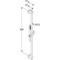 Душевой гарнитур Kludi Nova Fonte 2084053-15 Белый матовый — фото 2, Душевые гарнитуры