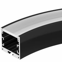 Профиль алюминиевый Arlight 032676 накладной для радиусных светильников Черный — фото 1, Профили для светодиодных лент