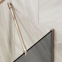 Товар: Шторка на ванну Maybah Glass MGV-141-2у 540x1400 в узком профиле Бронза стекло графитовое матовое - фото 5 Шторка на ванну Maybah Glass MGV-141-2у 540x1400 в узком профиле Бронза стекло графитовое матовое — фото 5, Неподвижные шторки для ванной