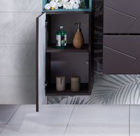 Товар: Подвесной шкаф Бриклаер Кристалл 35 4627125414619 Софт Графит Ясень Анкор темный - фото 3 Подвесной шкаф Бриклаер Кристалл 35 4627125414619 Софт Графит Ясень Анкор темный — фото 3, Мебель для ванной