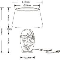 Товар: Настольная лампа Artelamp Ruby A4064LT-1BR Белая Коричневая Золото - фото 5 Настольная лампа Artelamp Ruby A4064LT-1BR Белая Коричневая Золото — фото 5, Настольные лампы