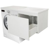 Товар: Тумба с раковиной Эстет Dallas Luxe 120 R ФР-00001926 подвесная Белая - фото 3 Тумба с раковиной Эстет Dallas Luxe 120 R ФР-00001926 подвесная Белая — фото 3, Тумбы с раковиной