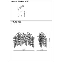 Настенный светильник Crystal Lux Tenerife AP2 Silver Прозрачный Белый Серебро — фото 3, Светильники