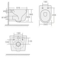 Товар: Унитаз Boheme Flow 969-SET-W подвесной Белый глянцевый с сиденьем Микролифт - фото 13 Унитаз Boheme Flow 969-SET-W подвесной Белый глянцевый с сиденьем Микролифт — фото 13, Унитазы
