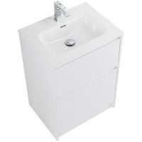 Тумба под раковину BelBagno Kraft 60 KRAFT-600-2C-PIA-BO Bianco Opaco — фото 3, Тумбы под раковину