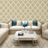 Обои Bernardo Bartalucci Palazzo 5043-4 Винил на флизелине (1,06*10,05) Бежевый, Ромб — фото 2, Обои для стен