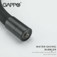Смеситель для кухни Gappo G4398-36 Черный матовый — фото 6, Смесители для кухни