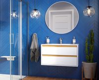 Товар: Тумба под раковину Excellent Tuto 60 MLEX.0103.600.WHBL подвесная Белый Дуб - фото 3 Тумба под раковину Excellent Tuto 60 MLEX.0103.600.WHBL подвесная Белый Дуб — фото 3, Мебель для ванной