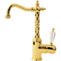 Смеситель для раковины Boheme Imperiale Presente 322 Золото — фото 1, Смесители