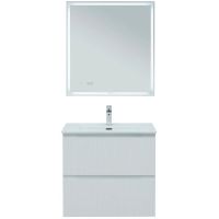 Тумба под раковину Aquanet Джейн 70 335423 подвесная Белая матовая — фото 11, Мебель для ванной