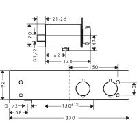 Товар: Смеситель для душа Hansgrohe ShowerTablet 13102400 с термостатом Белый Хром - фото 4 Смеситель для душа Hansgrohe ShowerTablet 13102400 с термостатом Белый Хром — фото 4, Смеситель для душа
