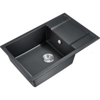 Кухонная мойка Milacio Navarra 78 Cuarzo MC.77051 Черная матовая — фото 1, Кухонные мойки