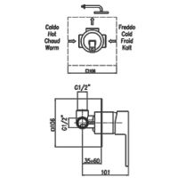 Товар: Смеситель для душа Webert Pegaso PE880101740 Белый матовый - фото 2 Смеситель для душа Webert Pegaso PE880101740 Белый матовый — фото 2, Смесители