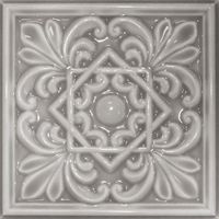Керамический декор Cevica Plus Classic 1 Cement 15x15 см — фото 1, Керамическая плитка