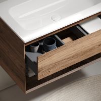 Тумба под раковину Sancos Marmi 1.0 100 L MR1.0100LECH подвесная Дуб чарльстон — фото 7, Мебель для ванной