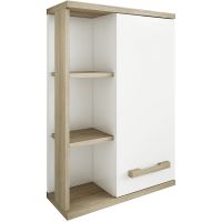 Шкаф подвесной Sanflor Ингрид 50 С03688 Белый Швейцарский вяз — фото 1, Шкафы для ванной