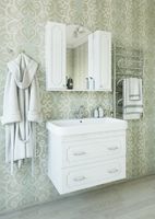 Тумба под раковину Sanflor Ксения 80 Н0000000125 подвесная Белая — фото 3, Тумбы под раковину