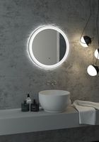 Товар: Зеркало Art&Max Napoli AM-Nap-600-DS-F-White с подсветкой с бесконтактным выключателем Белое матовое - фото 10 Зеркало Art&Max Napoli AM-Nap-600-DS-F-White с подсветкой с бесконтактным выключателем Белое матовое — фото 10, Мебель для ванной