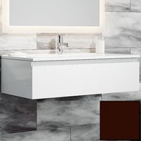 Тумба с раковиной SanVit Авеню-1 120 kavenu1120 в цвете Ral подвесная Шоколад — фото 1, Мебель для ванной