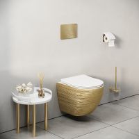 Клавиша смыва Grossman Style 700.K31.05.32M.32M Золото сатиновое — фото 5, Комплектующие для душевого оборудования