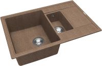 Кухонная мойка Florentina Липси-780К 20.250.D0780.105 Коричневая — фото 2, Кухонные мойки