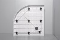 Душевой поддон из стеклокомпозита Cezares Tray SMC 80x80 TRAY-SMC-R-80-550-150-W Белый — фото 4, Стеклопластиковые душевые поддоны
