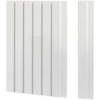 Панель стеновая реечная Ликорн РП-1.С.16.2800 светло-серая 2800x65x16 мм — фото 2, Панели