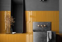 Керамическая плитка Equipe Vitral Honey Reactive 31169 настенная 5х40 см — фото 2, Керамическая плитка