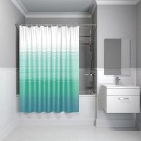 Штора для ванны Iddis Base 240х200 BR04P18i11 Сине-зеленая — фото 2, Аксессуары для туалета