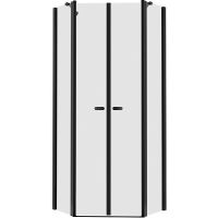 Душевой уголок New Trendy New Soleo Black 90х90 K-0617 профиль Черный стекло прозрачное — фото 1, Душевые уголки