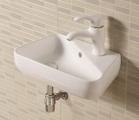 Товар: Раковина CeramaLux 45 9275L Белая - фото 2 Раковина CeramaLux 45 9275L Белая — фото 2, Раковины