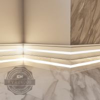 Плинтус Evrowood PN 030 led 2000x80x16 мм — фото 3, Плинтуса напольные
